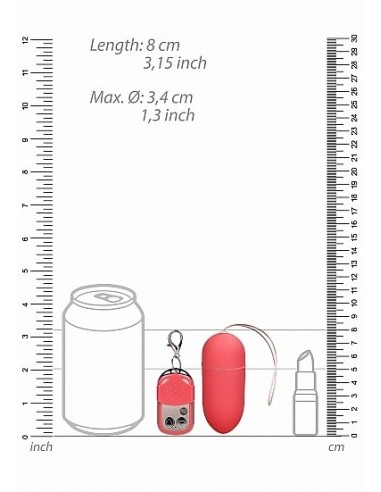 Bezprzewodowe jajeczko wibrujące 10 Speed - Big - Pink - Wibratory Jajeczka - 3