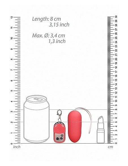 Bezprzewodowe jajeczko wibrujące 10 Speed - Big - Pink - Wibratory Jajeczka - 3