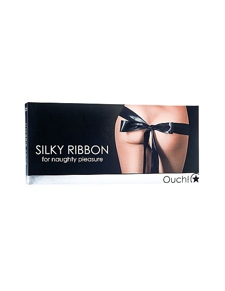 Wstążka do seksu Silky Ribbon - Black - Pozostałe - 2