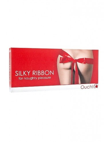 Wstążka do seksu Silky Ribbon - Red - Pozostałe - 2