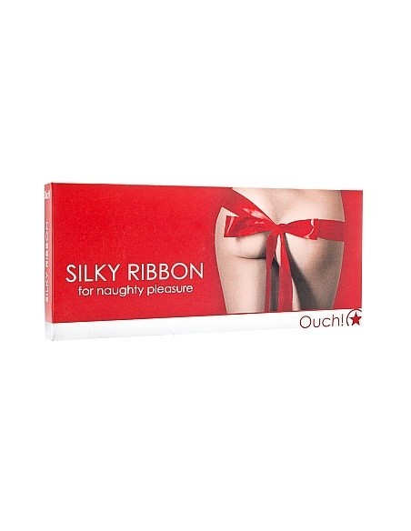 Wstążka do seksu Silky Ribbon - Red - Pozostałe - 2