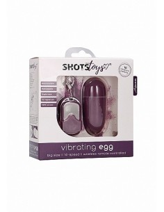 Bezprzewodowe jajeczko wibrujące 10 - Big - Purple - Wibratory Jajeczka - 1 2