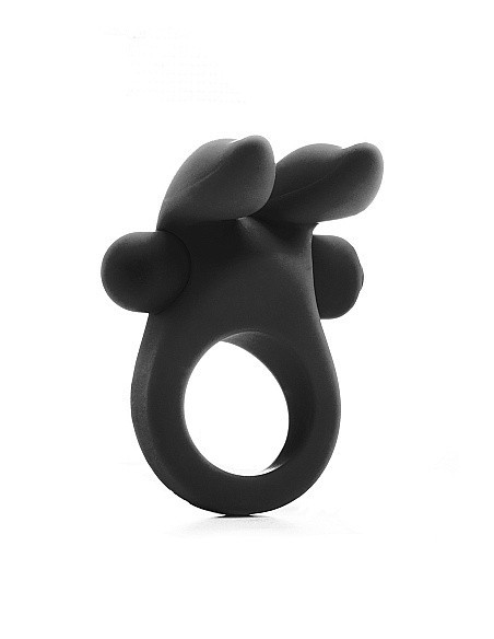 Pierścien erekcyjny wibrujący Rabbit Cockring - Czarny - Pierścienie erekcyjne wibrujące - 1