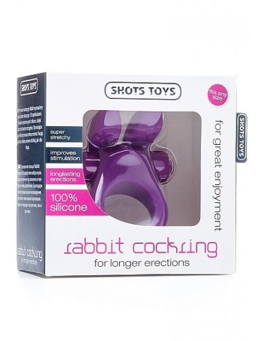 Pierścien erekcyjny wibrujący Rabbit Cockring - Fioletowy - Pierścienie erekcyjne wibrujące - 2
