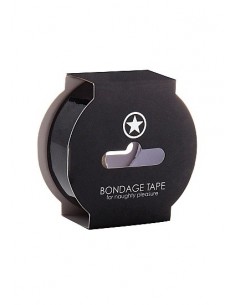 Taśma do krępowania Non Sticky Bondage Tape - 17,5 Meter - Black - Taśmy, szarfy do krępowania - 1