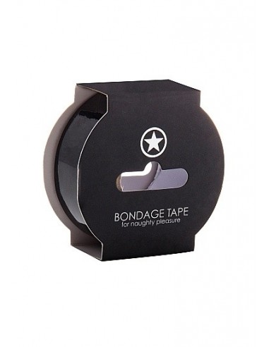 Taśma do krępowania Non Sticky Bondage Tape - 17,5 Meter - Black - Taśmy, szarfy do krępowania - 1