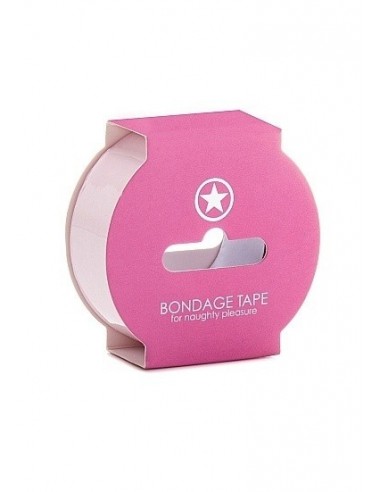 Taśma do krępowania Non Sticky Bondage Tape - 17,5 meter - Light Pink - Taśmy, szarfy do krępowania - 1