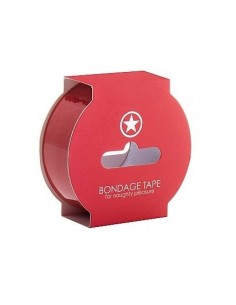 Taśma do krępowania Non Sticky Bondage Tape - 17,5 Meter - Red - Taśmy, szarfy do krępowania - 1
