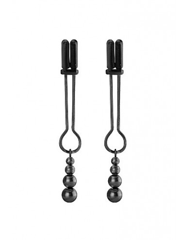 Klipsy klamry na sutki Teasing Nipple Clamp - Black - Klamry i klipsy na sutki - 1