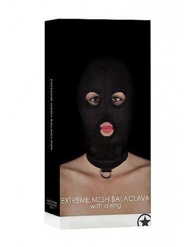 Maska BDSM Extreme Mesh Balaclave with D-Ring - Maski i kaptury - 2