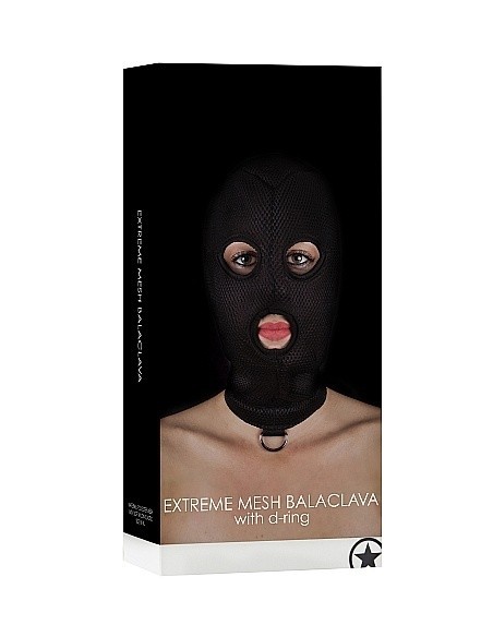 Maska BDSM Extreme Mesh Balaclave with D-Ring - Maski i kaptury - 2