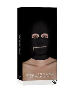 Maska BDSM Extreme Zipper Mask with Mouth Zipper - Maski i kaptury - 1 2