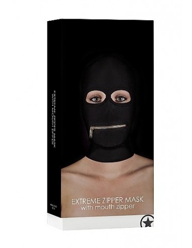 Maska BDSM Extreme Zipper Mask with Mouth Zipper - Maski i kaptury - 2