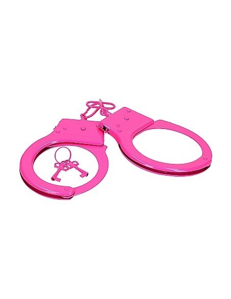 Kajdanki erotyczne Metal Handcuffs - Pink - Kajdanki erotyczne - 2