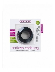 Pierścień na Penisa na penisa Endless Cockring - Regular - Black - Pierścienie erekcyjne niewibrujące - 1 2