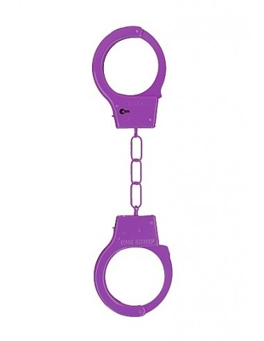 Kajdanki erotyczne Metal Handcuffs - Purple - Kajdanki erotyczne - 1
