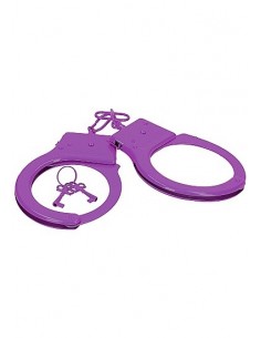 Kajdanki erotyczne Metal Handcuffs - Purple - Kajdanki erotyczne - 1 2