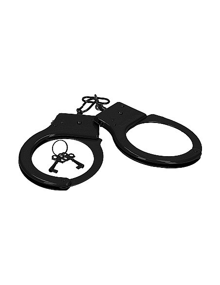 Kajdanki erotyczne Metal Handcuffs - Black - Kajdanki erotyczne - 2