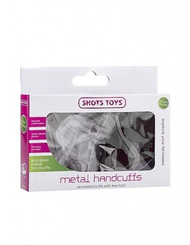 Kajdanki erotyczne Metal Handcuffs - Black - Kajdanki erotyczne - 3