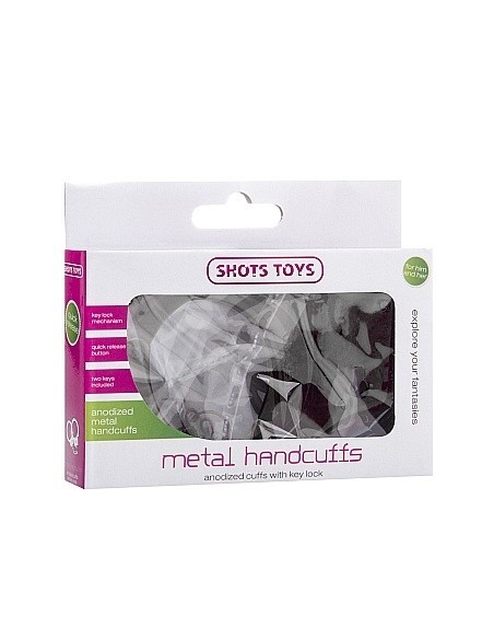 Kajdanki erotyczne Metal Handcuffs - Black - Kajdanki erotyczne - 3