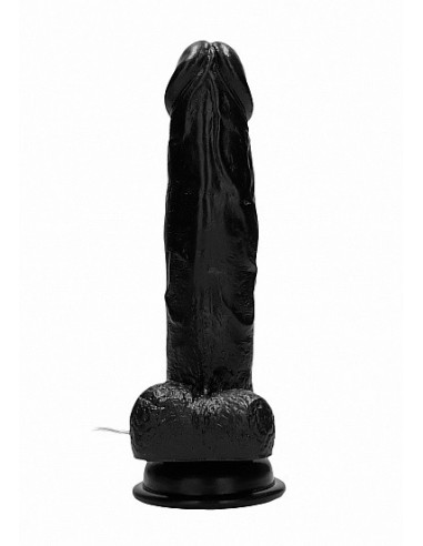 Realistyczny wibrator With Scrotum - Black 8'' - Wibratory Realistyczne - 4