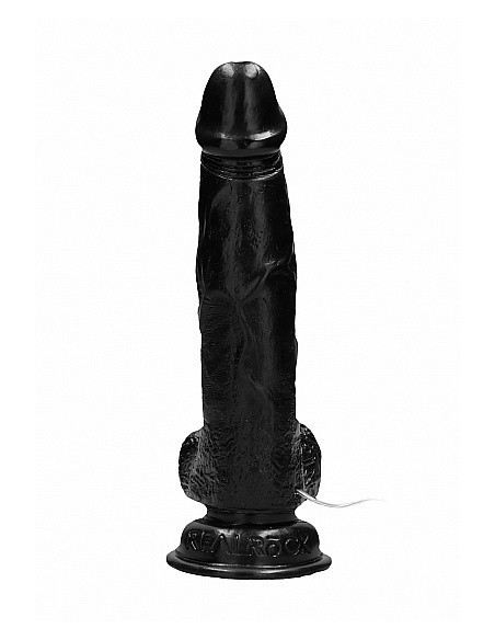 Realistyczny wibrator With Scrotum - Black 8'' - Wibratory Realistyczne - 5