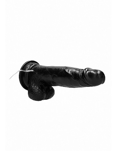 Realistyczny wibrator With Scrotum - Black 8'' - Wibratory Realistyczne - 7
