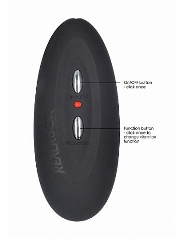 Realistyczny wibrator With Scrotum - Black 8'' - Wibratory Realistyczne - 9