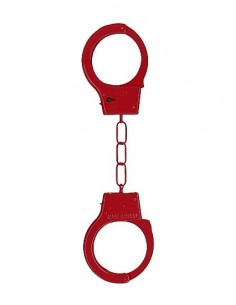 Kajdanki erotyczne Metal Handcuffs - Red - Kajdanki erotyczne - 1