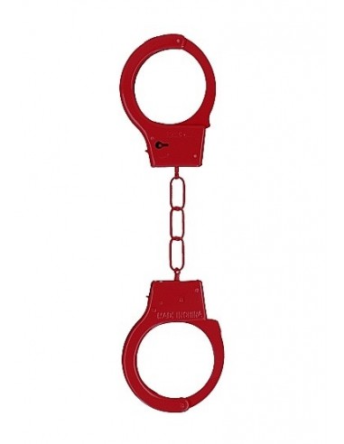 Kajdanki erotyczne Metal Handcuffs - Red - Kajdanki erotyczne - 1