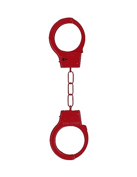 Kajdanki erotyczne Metal Handcuffs - Red - Kajdanki erotyczne - 1