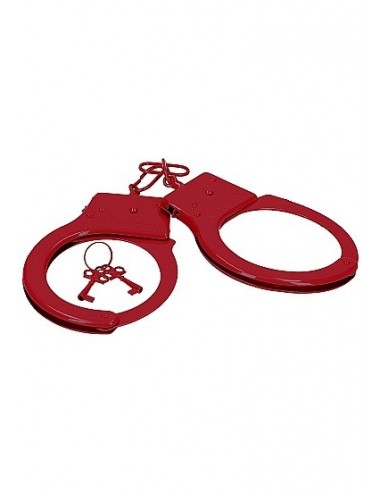 Kajdanki erotyczne Metal Handcuffs - Red - Kajdanki erotyczne - 2