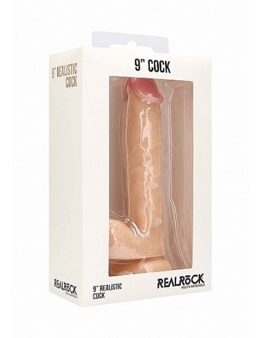 Realistyczne Dildo Realistic Cock - 9" - With Scrotum - Skin - Dilda realistyczne - 2