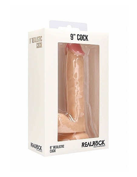 Realistyczne Dildo Realistic Cock - 9" - With Scrotum - Skin - Dilda realistyczne - 2