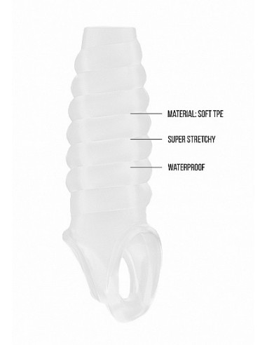 Nakładka Na Penisa No.21 - Dong Extension - Transparent - Przedłużki i nakładki na penisa - 10