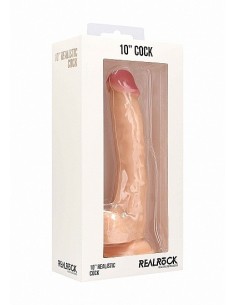 Realistyczne Dildo Realistic Cock - 10" - With Scrotum - Skin - Dilda realistyczne - 1 2