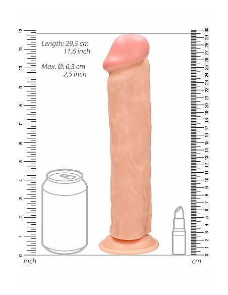 Realistyczne Dildo Realistic Cock - 11" - Skin - Dilda realistyczne - 8