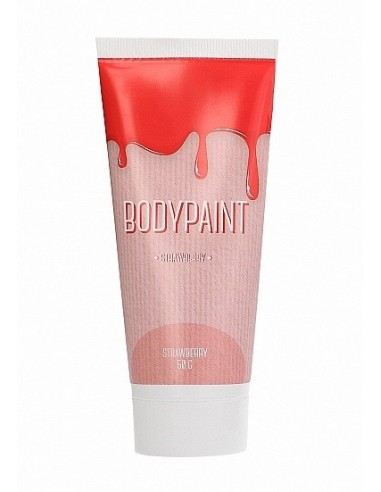 Jadalny krem Intymny Bodypaint - Strawberry 50 g - Lubrykanty do seksu oralnego - 1