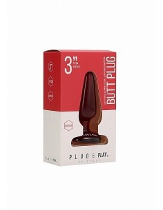 Korek analny zatyczka Butt Plug - Basic - 3 Inch - Acrylic - Korki analne pozostałe - 1 2