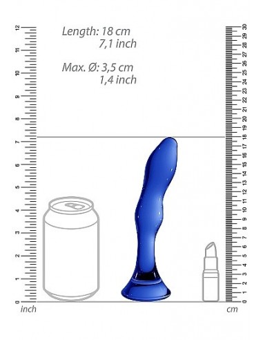 Dildo analne Gallant - Blue - Ogromne Korki Analne XXL - 6