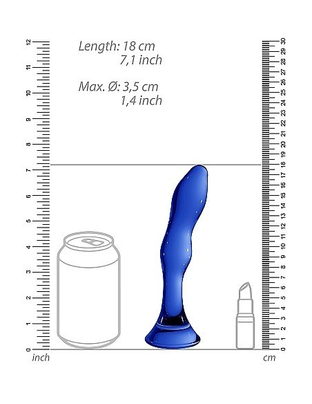 Dildo analne Gallant - Blue - Ogromne Korki Analne XXL - 6