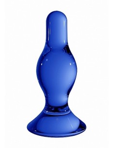 Szklany plug analny Classy - Blue - Korki analne szklane - 1