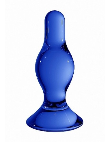 Szklany plug analny Classy - Blue - Korki analne szklane - 1