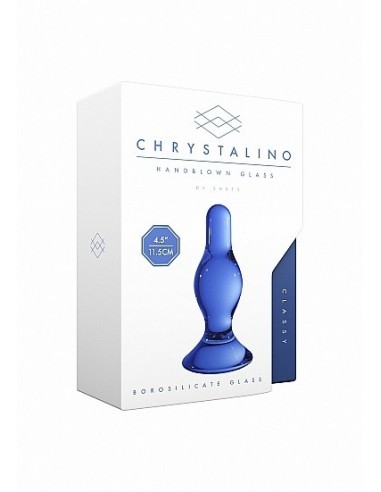 Szklany plug analny Classy - Blue - Korki analne szklane - 2