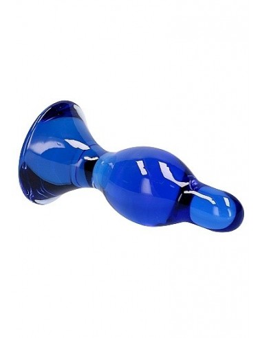 Szklany plug analny Classy - Blue - Korki analne szklane - 6