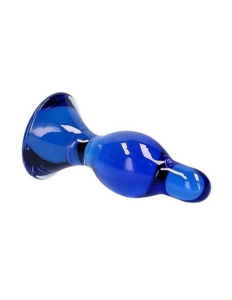 Szklany plug analny Classy - Blue - Korki analne szklane - 6