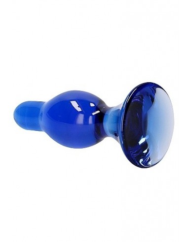 Szklany plug analny Classy - Blue - Korki analne szklane - 7