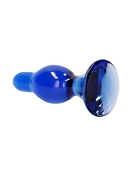 Szklany plug analny Classy - Blue - Korki analne szklane - 7