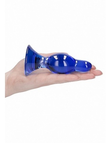 Szklany plug analny Classy - Blue - Korki analne szklane - 8