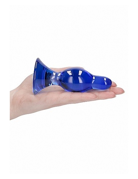 Szklany plug analny Classy - Blue - Korki analne szklane - 8